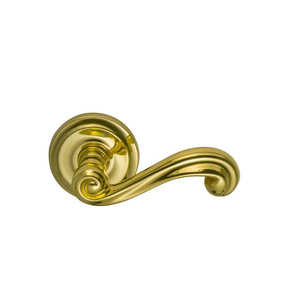 LVR 2-5/8" Rose Priv 2-3/4" BS Full Lip 1-3/4" Doors Bright Brass 55