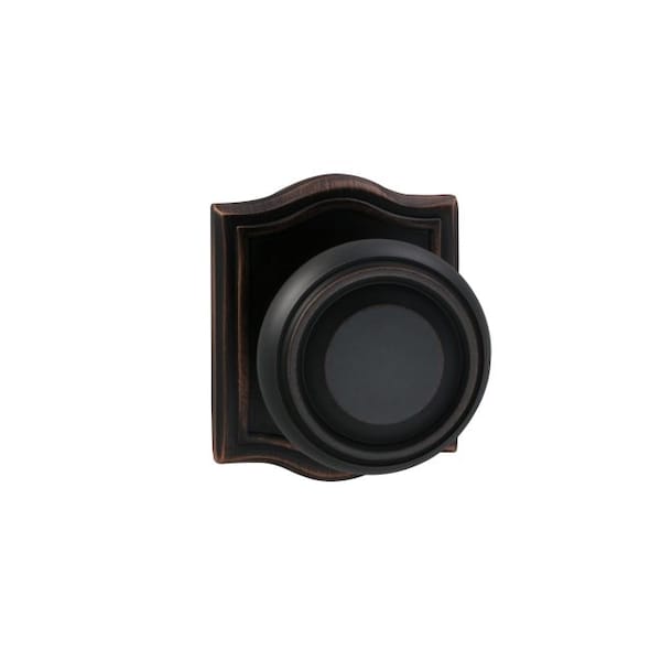 Single Dummy 565 Knob with Arched Rose Tuscan Bronze