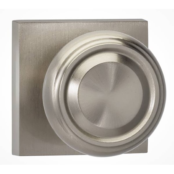 Pass 565 Knob Square Rose, 234BS and Full Lip Strike Satin Nickel