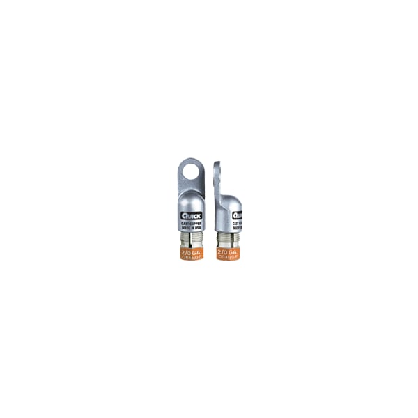 Compression Lug, 1 and 2 Gauge, 1/2", PK50