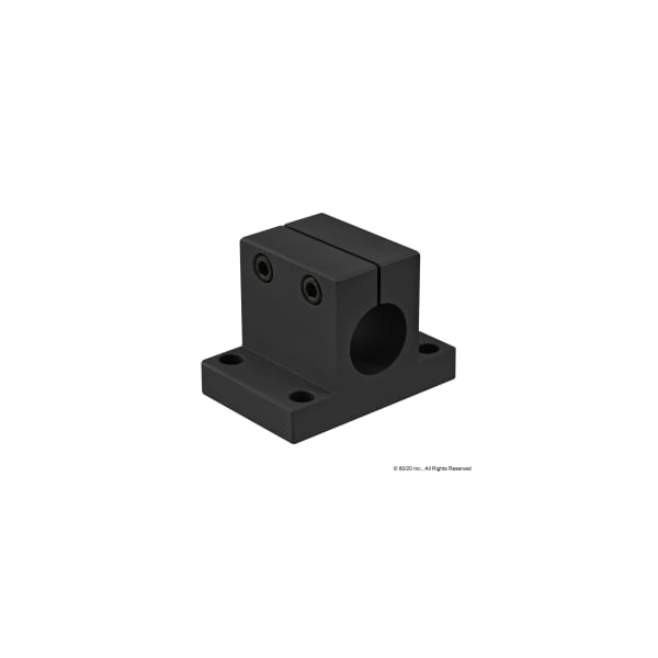 Black 1" Double Horizontal Base