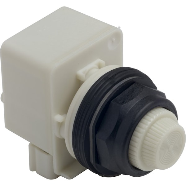 Pilot light, Harmony 9001SK, plastic, polycarbonate, fresnel, white, 30mm, 24-28V