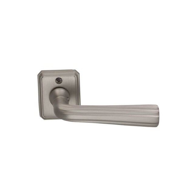 Lever Rectangular Rose Pass 2-3/4" BS T 1-3/8" Doors Satin Nickel 706