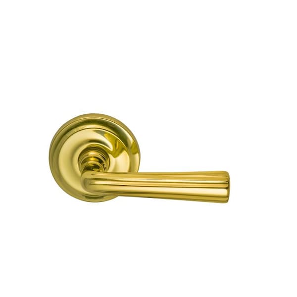 LVR 2-5/8" Rose Priv 2-3/8" BS Full Lip 1-3/8" Doors Bright Brass 706