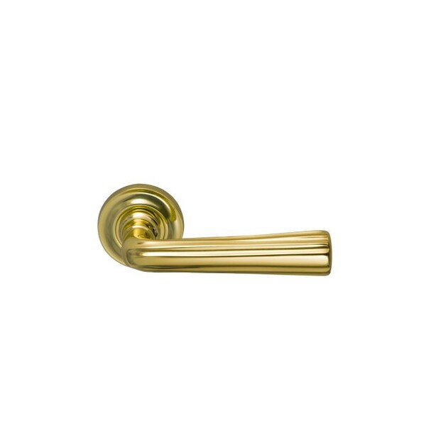 LVR 1-3/4" Rose Pass 2-3/8" BS Full Lip 1-3/8" Doors Bright Brass 706