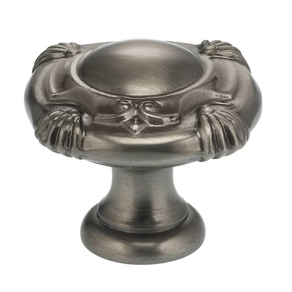 Ornate Cabinet Knob Antique Nickel 1-3/16"