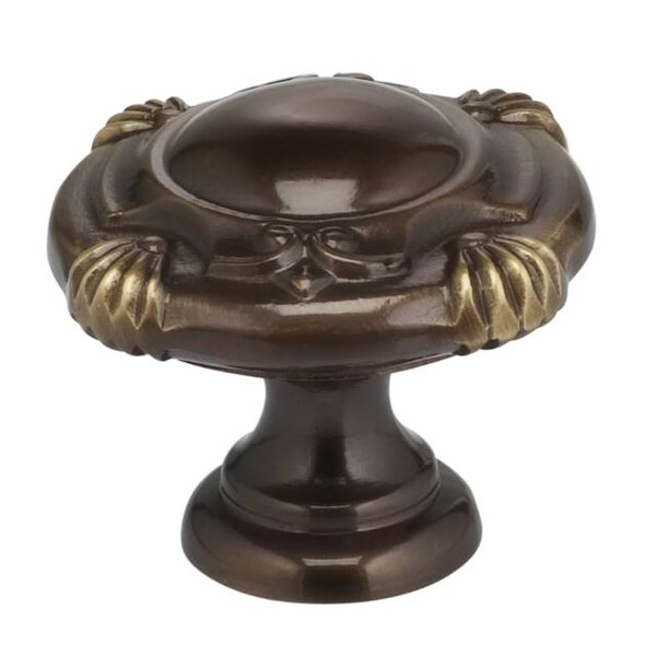 Ornate Cabinet Knob Shaded Bronze 1-3/16"