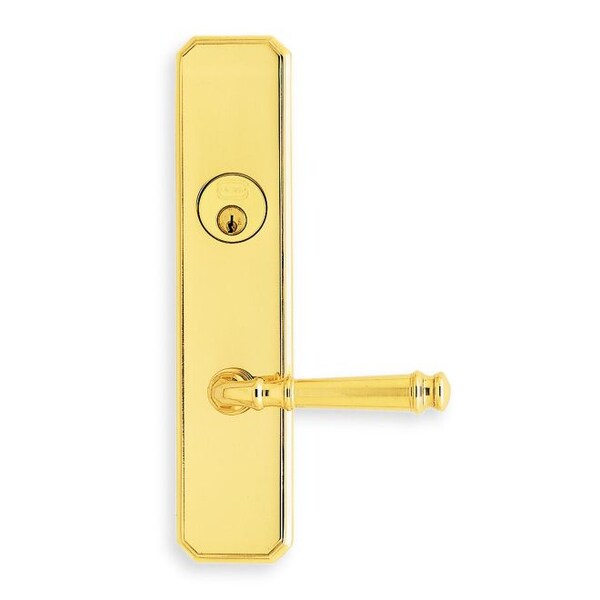 LH DBL CYL 212BS Mort 904 LVR 11000 Plate Bright Brass