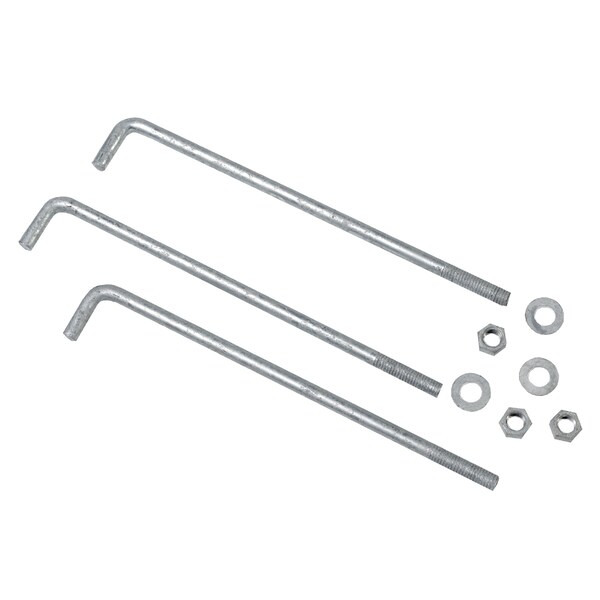 L-Hook, 11" L, Hot Dipped Galvanized