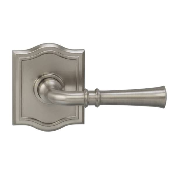 Lever Arched Rose Pass Lever 2-3/8" BS T Strike Satin Nickel 785