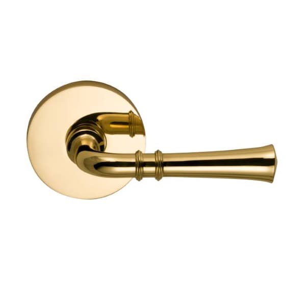 Lever with Modern Rose Single Dummy Lever Bright Brass 785