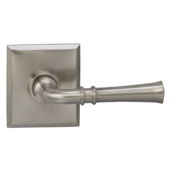Lever Rectangular Rose Pass Lever 2-3/8" BS T Strike Satin Nickel 785
