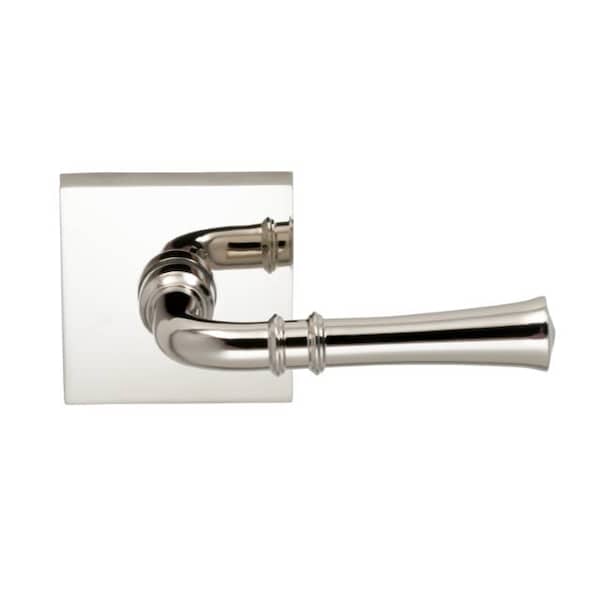Lever Square Rose Pass Lever 2-3/4" BS T Strike Bright Nickel 785
