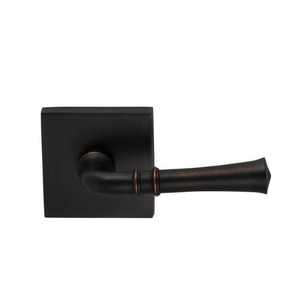 Lever Square Rose Pass Lever 2-3/4" BS T Strike Tuscan Bronze 785