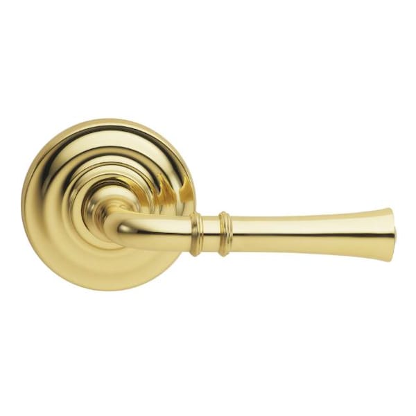 Lever Traditional Rose Pass Lever 2-3/8" BS T Strike Bright Brass 785