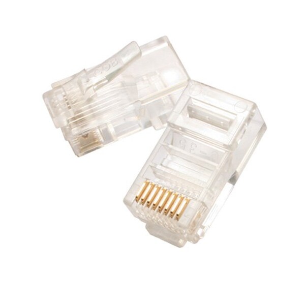 Modular Plug, 8P8C, Round Cable, PK1000