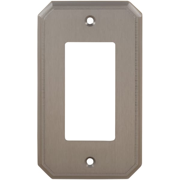 Single Rocker Traditional Switch Plate, Number of Gangs: 1 Solid Brass
