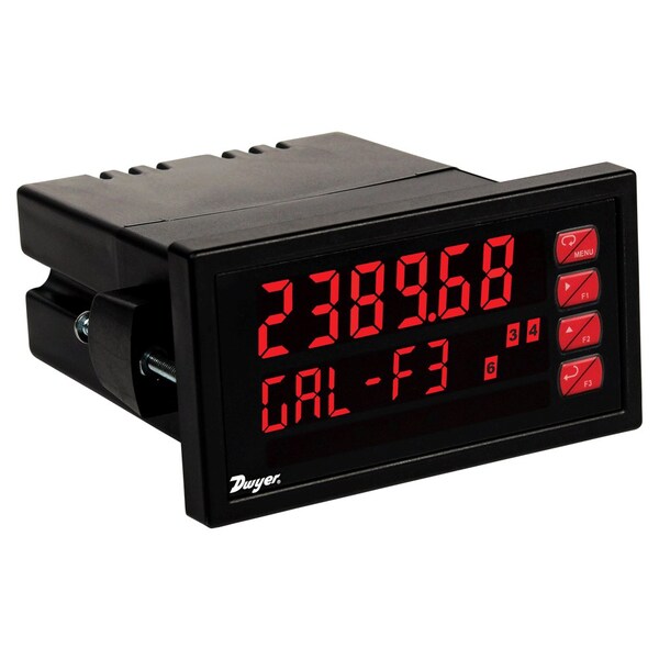 Analog panel meter, 85-265 VAC, 4 relays, 4-20 mA transmitter.