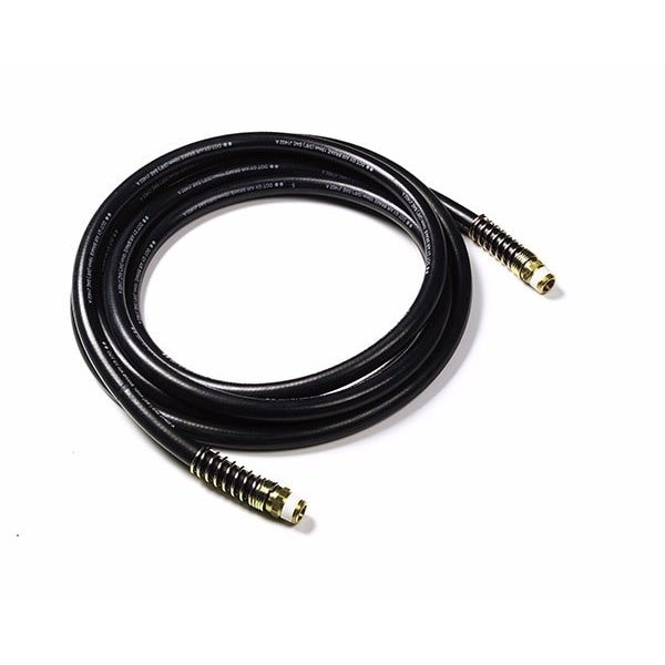 Rubber Air Hose 20 ft., Springs, Black