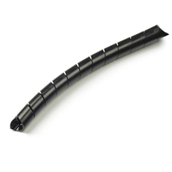 Spiral Wrap, Black, 3/8" 100 ft. Spool