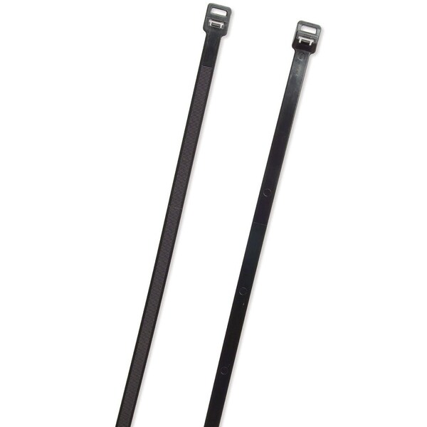Releasable Tie, Black, 7.6", 50lb., PK100