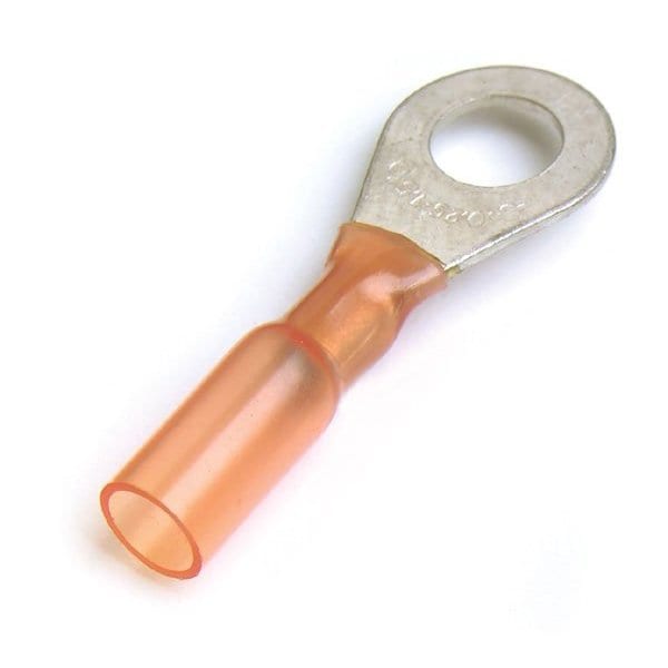 Ring Terminal, #6 Stud Size, 600 V, 50 PK