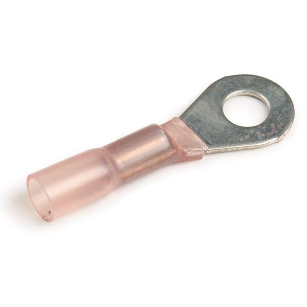 Ring Terminal, 3/8 in Stud Size, 600 V, 25 PK