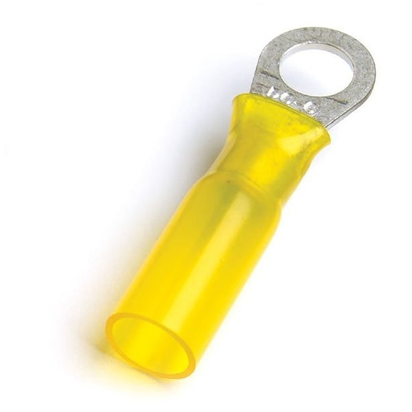Ring Terminal, #8 Stud Size, 600 V, 15 PK