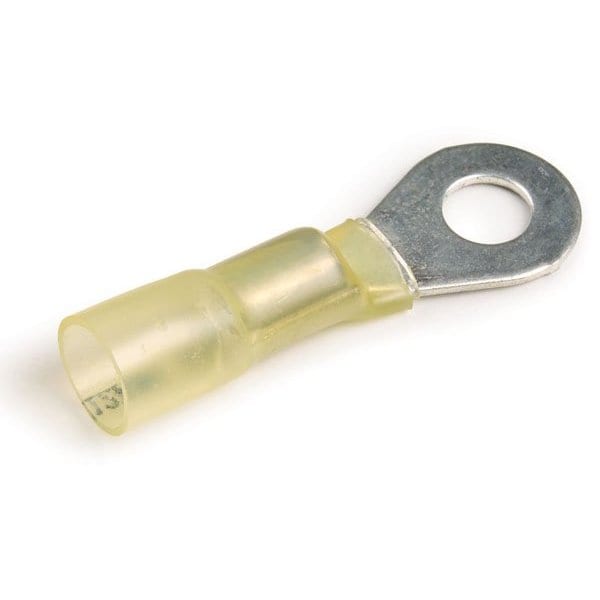 Ring Terminal, 3/8 in Stud Size, 600 V, 25 PK