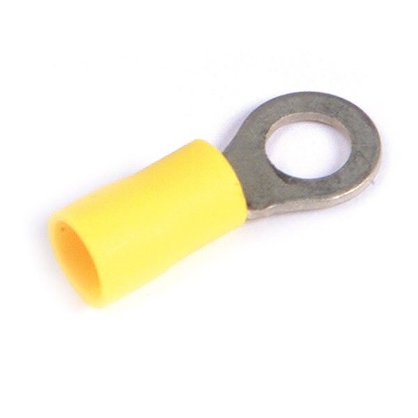 Ring Terminal, 1/4 in Stud Size, 600 V, 10 PK