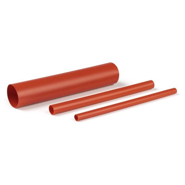 Shrink Tube, Dual Wall.Red, 3/4"X6", PK10