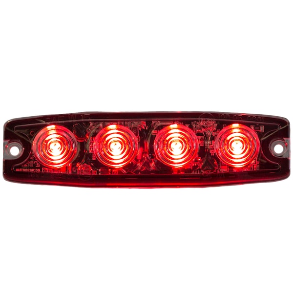 Ultra Thin 4.5 Inch Red LED Strobe Light