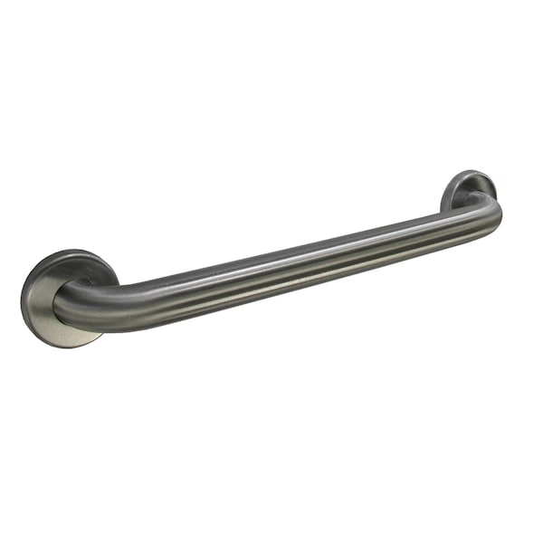 Straight Straight Grab Bar, 1-1/2" dia., 39-1/8" L, Stainless Steel, Satin