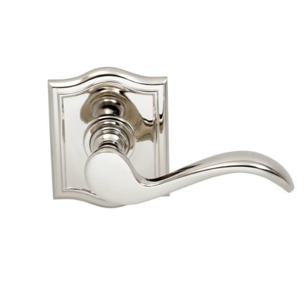 Lever Arched Rose Priv Lever 2-3/4" BS T Strike Bright Nickel 895