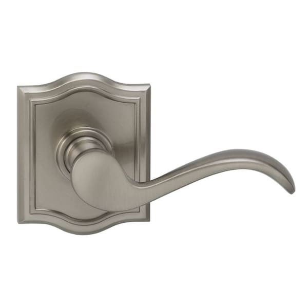 Lever Arched Rose Pass Lever 2-3/4" BS T Strike Satin Nickel 895