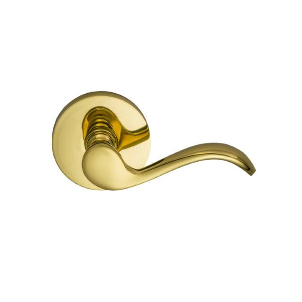 Lever Modern Rose Priv Lever 2-3/4" BS T Strike Bright Brass 895