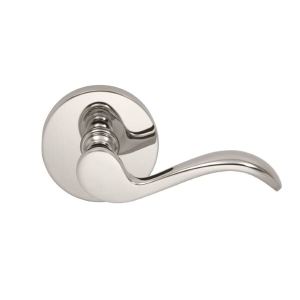 Lever Modern Rose Priv Lever 2-3/8" BS T Strike Bright Nickel 895