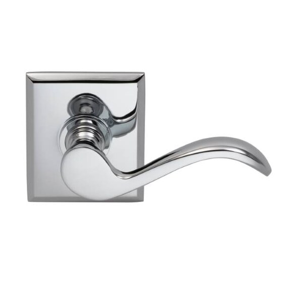 Lever Rectangular Rose Single Dummy Right Hand Lever Bright Chrome 895