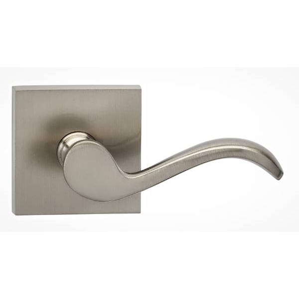 Lever Square Rose Pass Lever 2-3/8" BS T Strike Satin Nickel 895