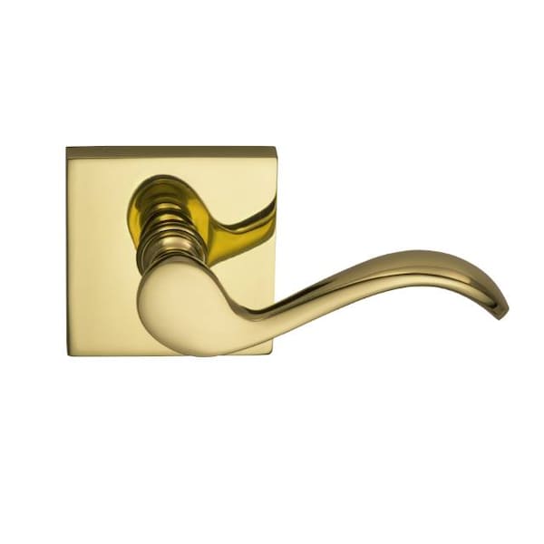 Lever with Square Rose Single Dummy Right Hand Lever Bright Brass 895
