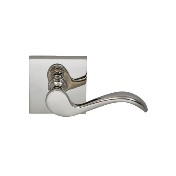 Lever Square Rose Priv Lever 2-3/8" BS T Strike Bright Nickel 895