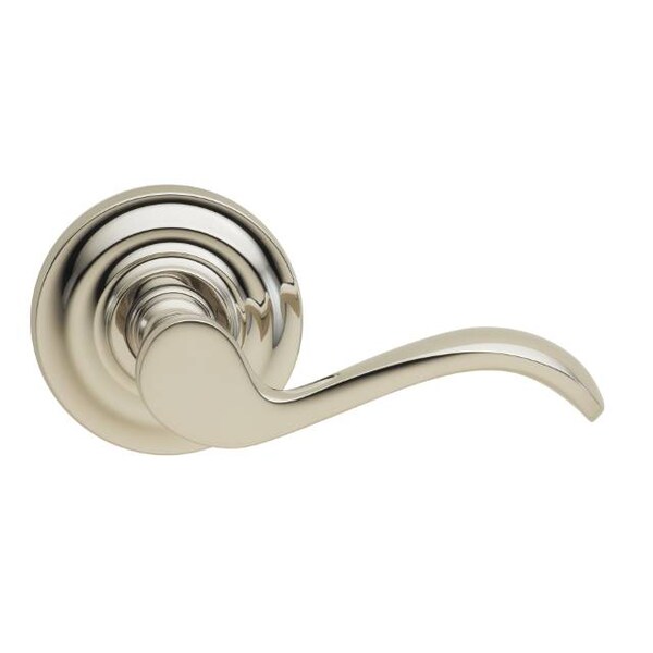 Lever Traditional Rose Pass Lever 2-3/4" BS T Strike Bright Nickel 895