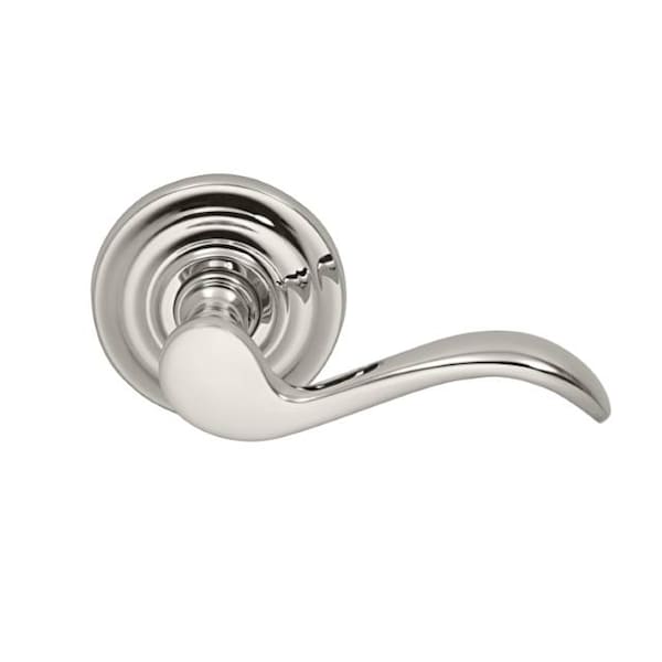 Lever Traditional Rose Priv Lever 2-3/8" BS T Strike Bright Nickel 895