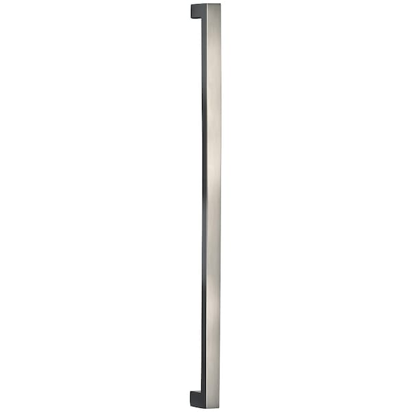 Square Modern Cabinet Pull, Bright Nickel