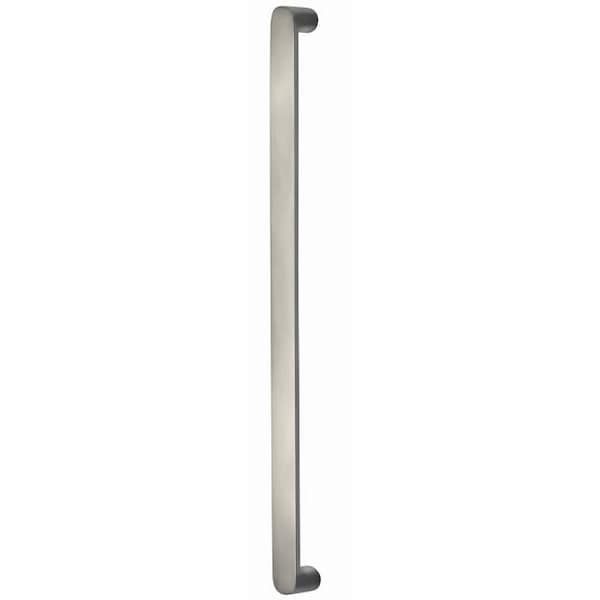 Oval Modern Cabinet Pull Satin Nickel 10" Center to Center