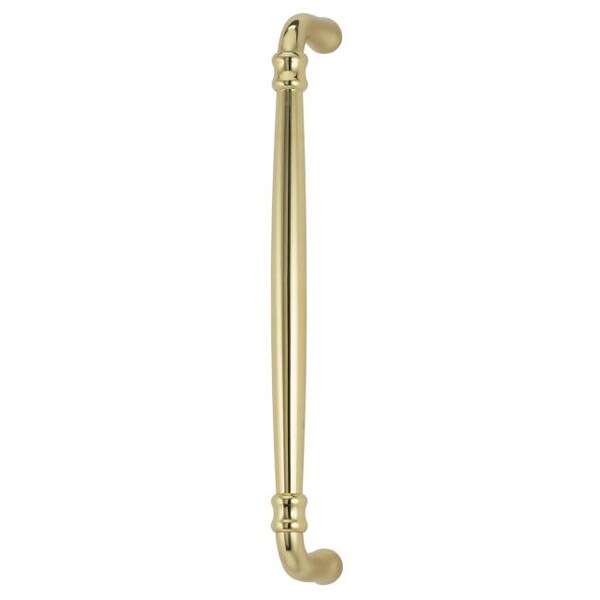 Traditional Cabinet Pull Bright Brass 12" Center to Center