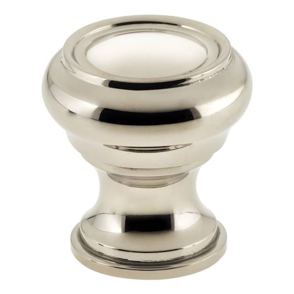 Traditional Cabinet Knob Bright Nickel 1-1/2"