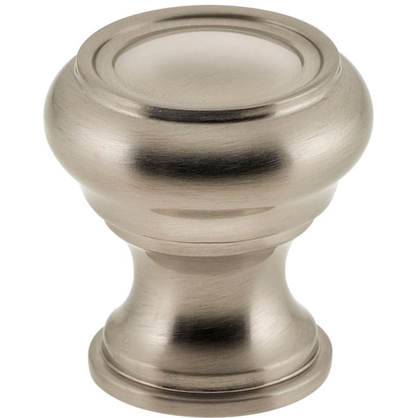 Traditional Cabinet Knob Bright Brass 1-1/4"
