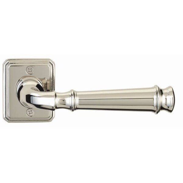 Lever with Rectangular Rose Single Dummy Bright Chrome 904
