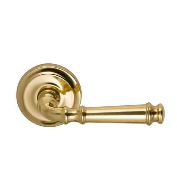 LVR 2-5/8" Rose Priv 2-3/4" BS Full Lip 1-3/8" Doors Bright Brass 904